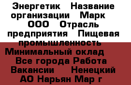 Энергетик › Название организации ­ Марк 4, ООО › Отрасль предприятия ­ Пищевая промышленность › Минимальный оклад ­ 1 - Все города Работа » Вакансии   . Ненецкий АО,Нарьян-Мар г.